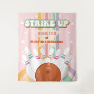 Tenture Retro Bowling anniversaire de enfant Party