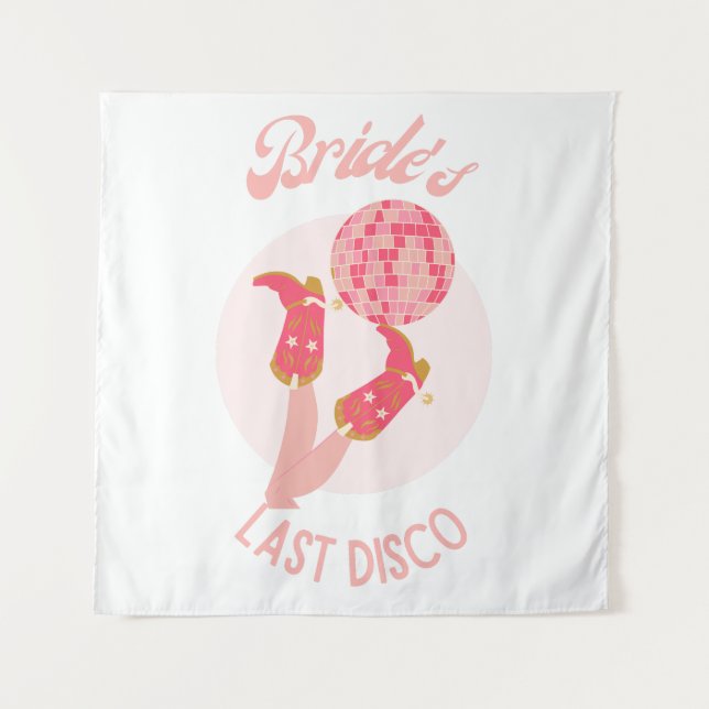 Tenture Rétro Enterrement de Vie de Jeune Fille Disco des  (Devant)