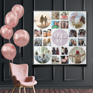 Tenture Retro Keepsaké Famille Souvenirs 20 Photo Collage