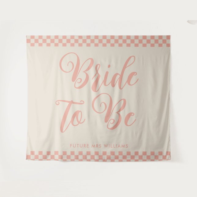 Tenture Rétro mariage à thème rétro toile de fond pour la  (Devant (Horizontal))