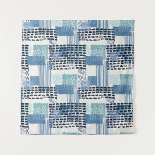 Tenture Retro Memphis Doodle Motif transparent
