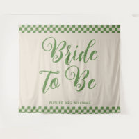 Rétro Mod future mariée toile de fond pour la fête