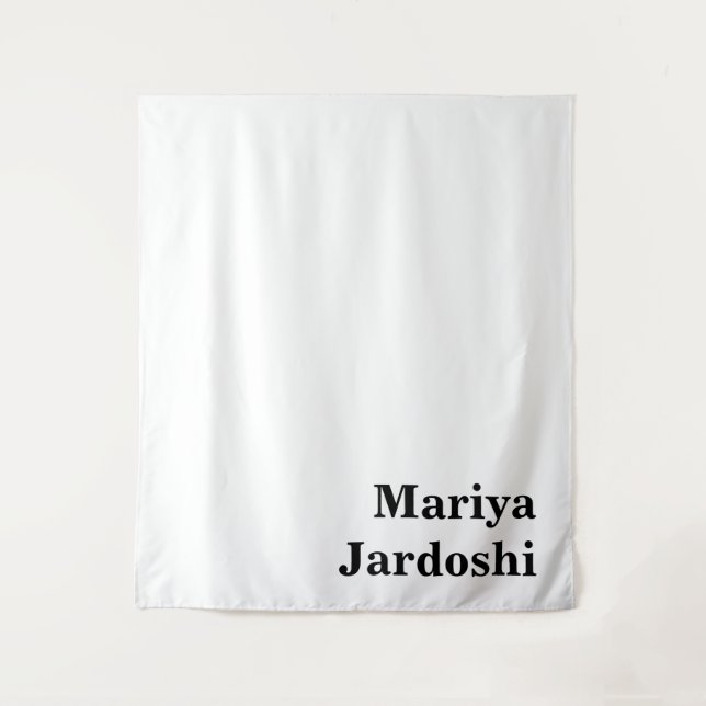 Tenture Retro Modern Custom Name Business Wall Template (Devant)