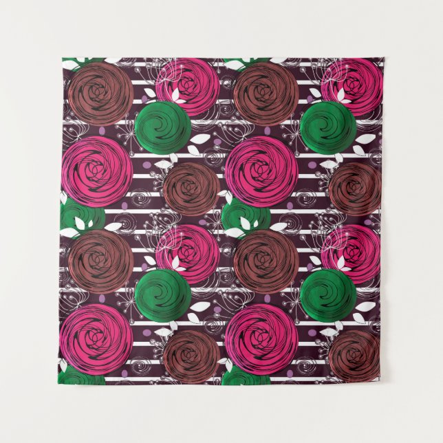 Tenture Rétro, rustique, folk (Devant)