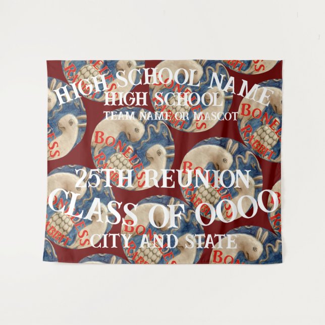 Tenture Réunion 40e 50e 55e 60e 65e 70e (Devant (Horizontal))