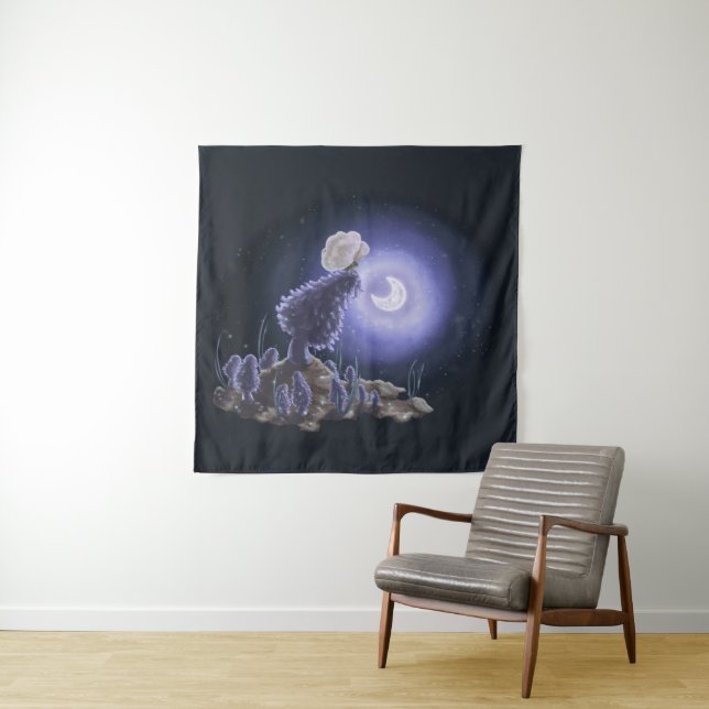 Tenture Réunion au clair de lune (En situation)