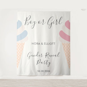 Tenture Révélation de genre pastel de glace élégante