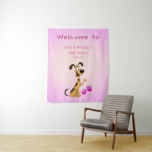 Rico le Chien Fille Baby Shower