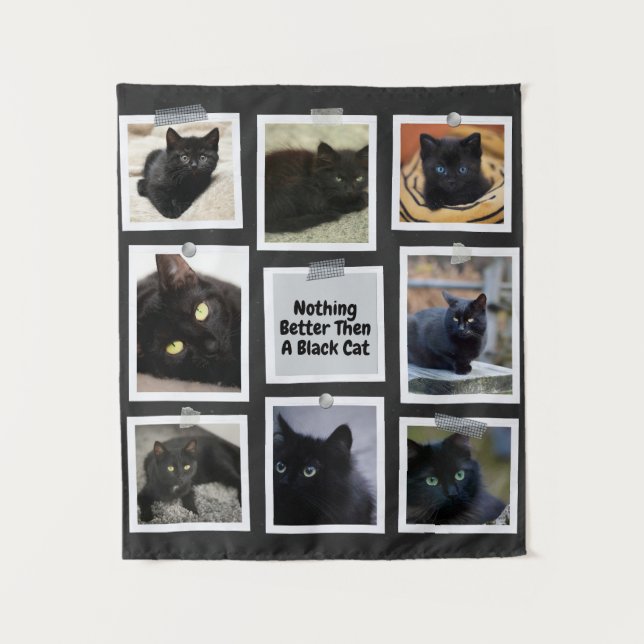 Tenture Rien De Mieux Qu'Un Chat Noir (Devant)
