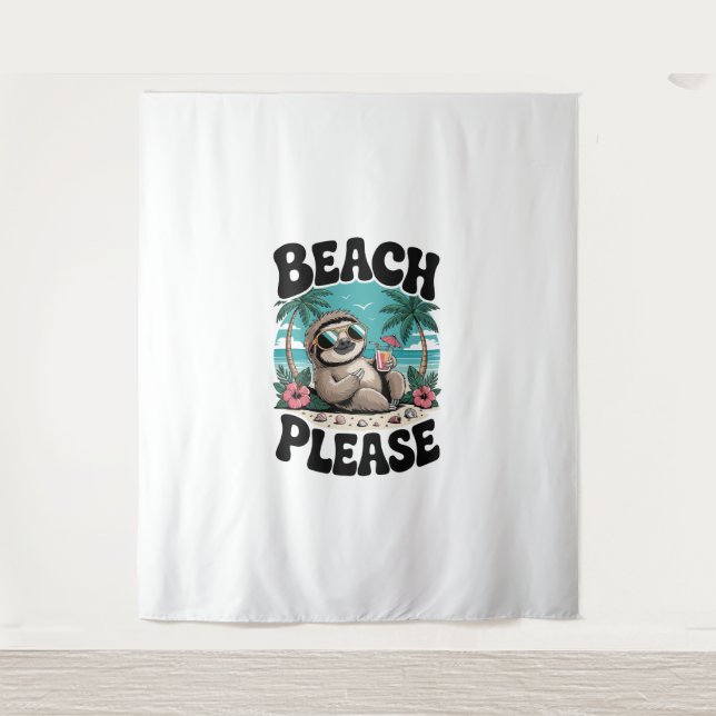 Tenture Roatan Honduras Sloth Summer (Devant)