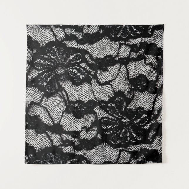 Tenture Robe noire et blanche Abstraite pour femme comme f (Devant)