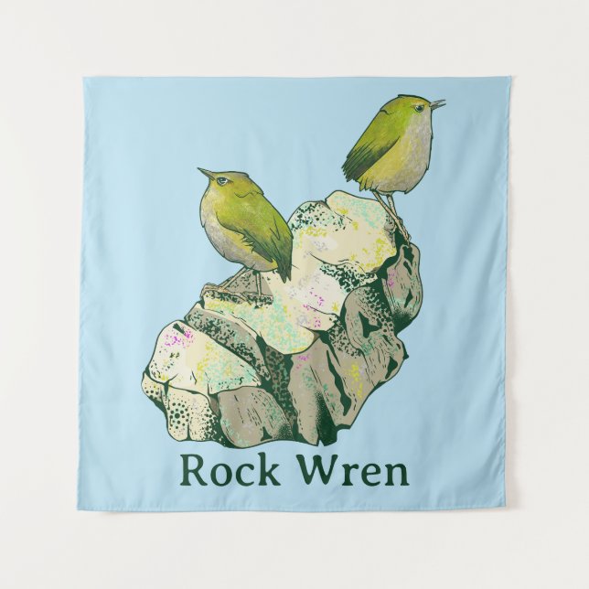 Tenture Rock Wen birds Nouvelle-Zélande (Devant)