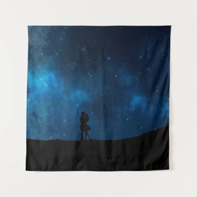 Tenture Romance amour couple conception coeur (Devant)