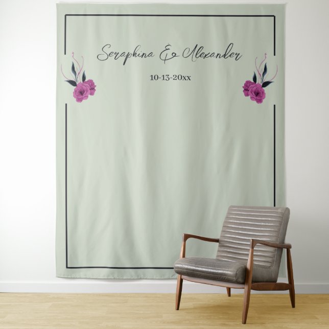 Tenture Romantique gothique amoureux Mariage élégant Conte (En situation)