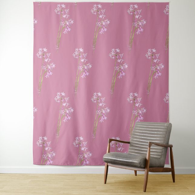 Tenture Rose ancien rose, (En situation)