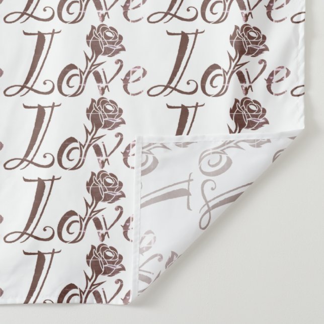 Tenture Rose d'amour (Détail)