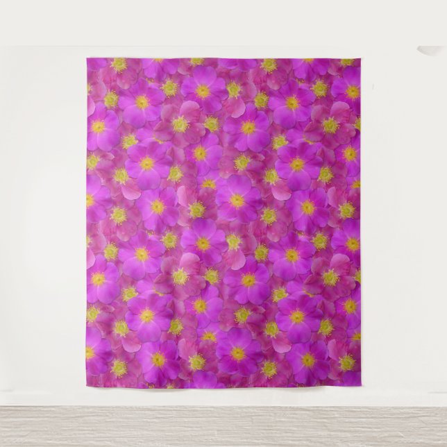 Tenture Rose sauvage Motif sans couture (Devant)