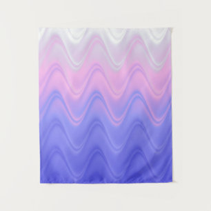 Tenture Rose Violet Abstrait Ondulé