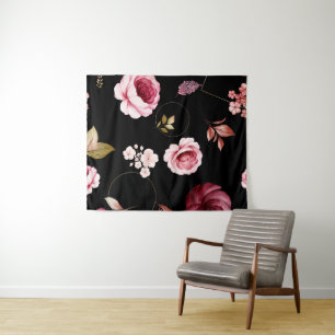 Tenture Roses d'aquarelle 32