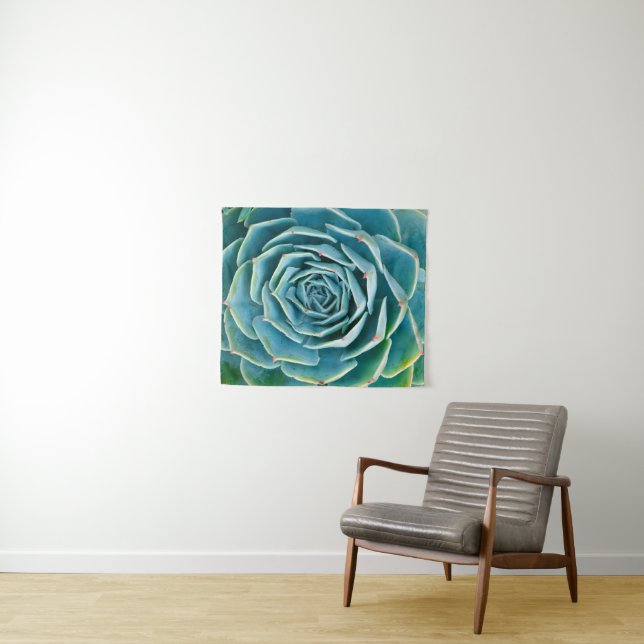 Tenture Rosette d'Echeveria, Jardin Secret de Marrakech (En situation (horizontale))