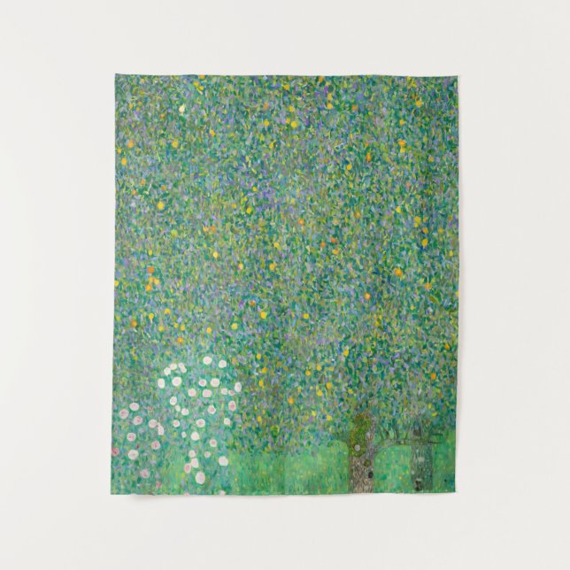 Tenture Rosiers sous les arbres, 1905 par Gustav Klimt (Devant)