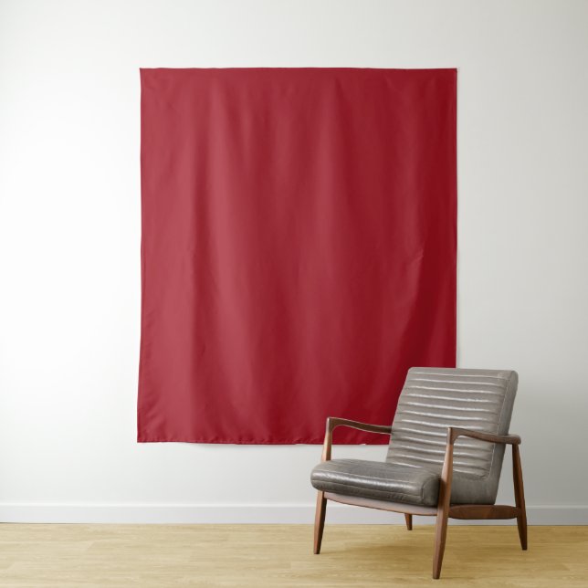 Tenture Rouge Rubis (En situation)