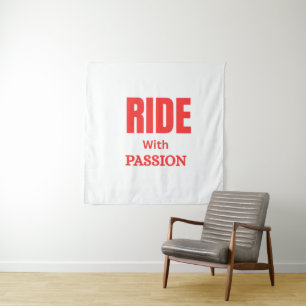 Tenture Rouler avec Passion – Typographie Inspirante pour
