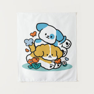 Tenture Rouler En Mai Comme De Joyeux Pups - Mignonne Chie