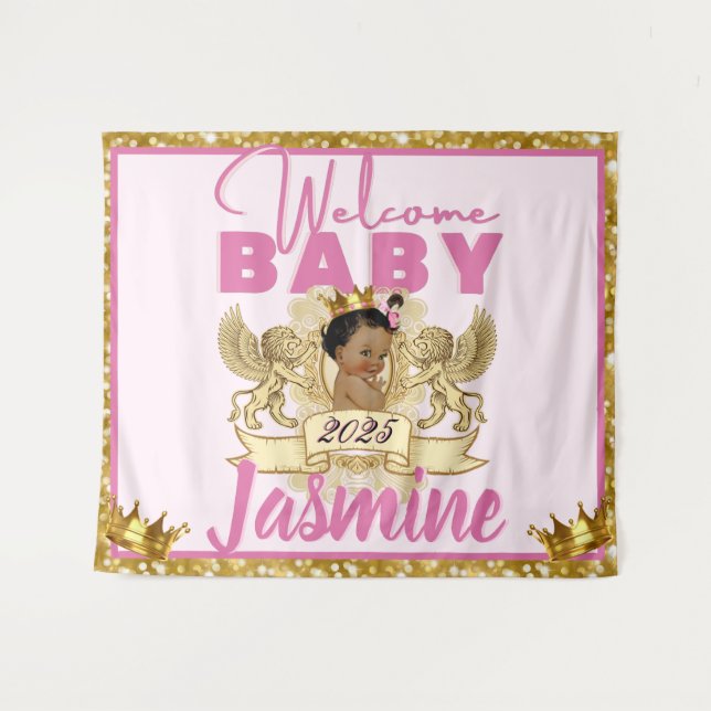 Tenture Royal African Princess Rose|Fond de toile de fond  (Devant (Horizontal))