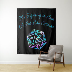 Tenture RPG Critmas Holo Retro Tabletop Role Player Dice