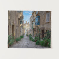 Rue de pierre étroite à Malte