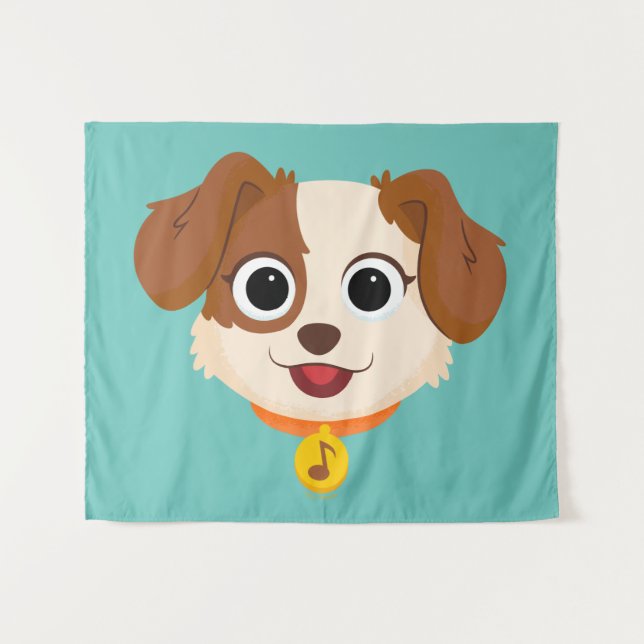 Tenture Rue Sésame | Tango Face (Devant (Horizontal))