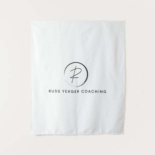 Tenture Russ Yeager Coaching Signature Logo (Devant)