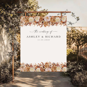 Tenture Rustic Fall laisse Mariage Backdrops