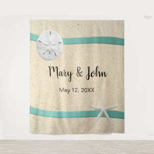 Tenture Sable Dollar Beach Mariage Photo fond