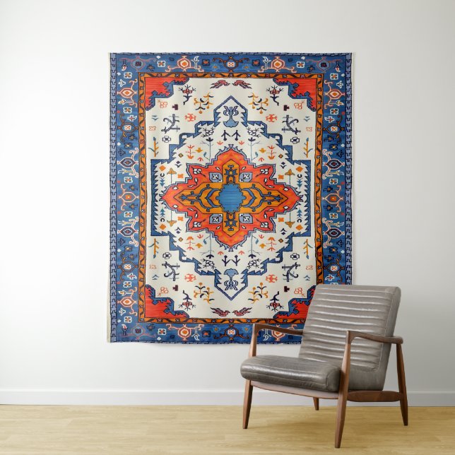 Tenture Sables du temps : Patrimoine Boho Art marocain (En situation)
