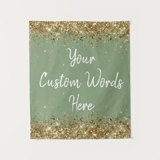 Tenture Sage Green Backdrop Anniversaire de fête Photo Boo (Devant)