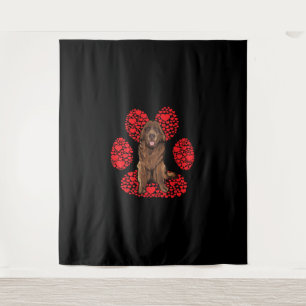 Tenture Saint Valentin   Nouveau chien amour paon cadeau