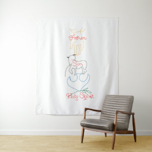 Tenture Sainte Trinité - PÈRE, FILS, SAINT ESPRIT