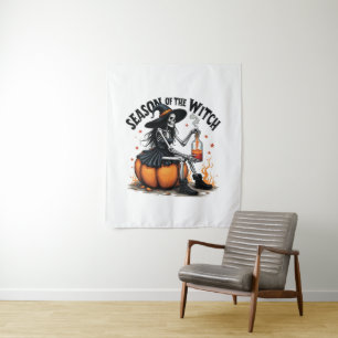 Tenture Saison De La Sorcière Éffrayante Hallowee Wtich