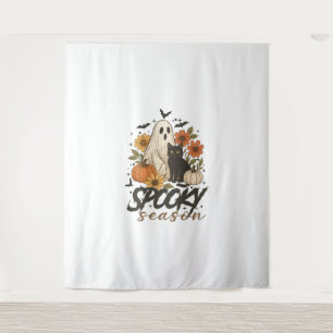 Tenture Saison éffrayante Ghost Retro Éffrayant Halloween
