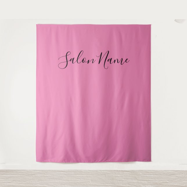 Tenture Salon de beauté noir rose d'affaires fond photo (Devant)