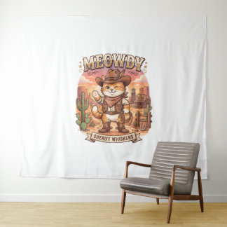 Tenture Salut Adjoint Moustaches Mignon Western Cowboy Cha