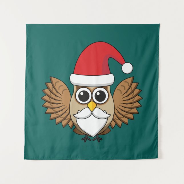 Tenture Santa Claus Owl (Devant)