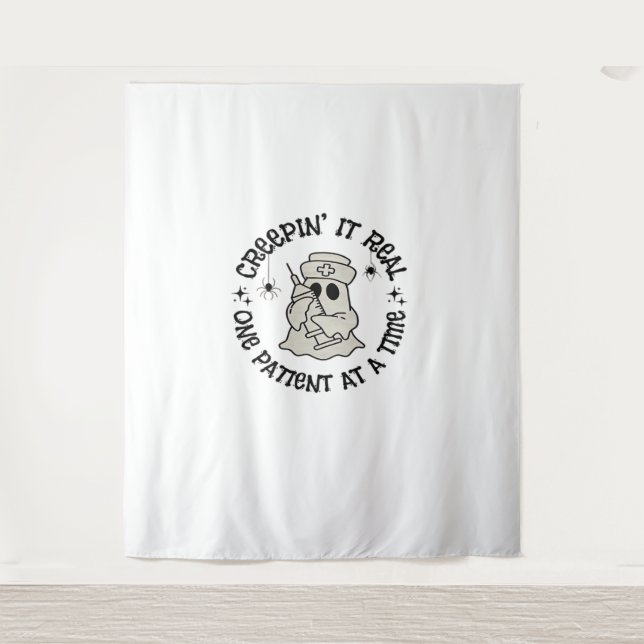 Tenture Santé Halloween, Le Creeping It Real Un Patient (Devant)