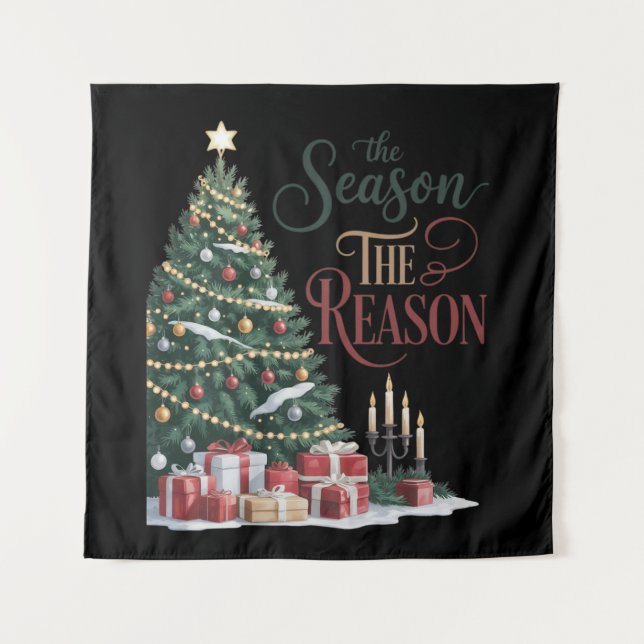 Tenture Sapin de Noël La Saison La Raison (Devant)