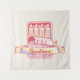 Tenture Sardines dans une boîte