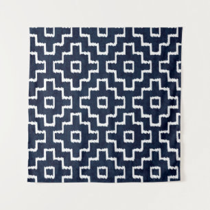 Tenture Sashiko Motif : Broderie japonaise traditionnelle