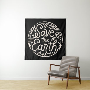 Tenture Sauvez la terre
