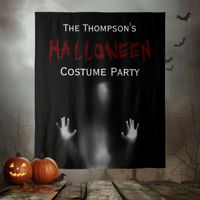 Tenture Scandale moderne sanglante Halloween Party Black f (Créateur téléchargé)